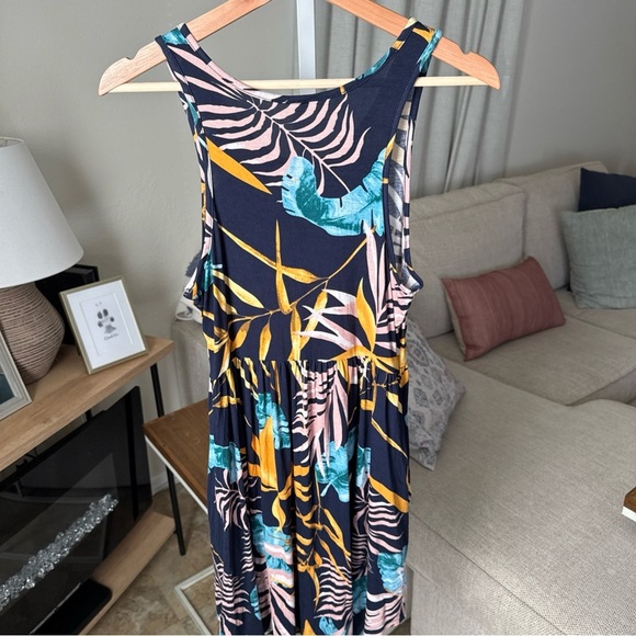 HiMONE Women’s Blue Tropical Tank Dress Size S NWT - Picture 6 of 8